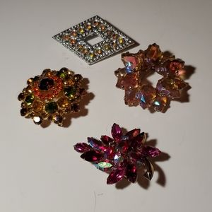 Colorful brooches